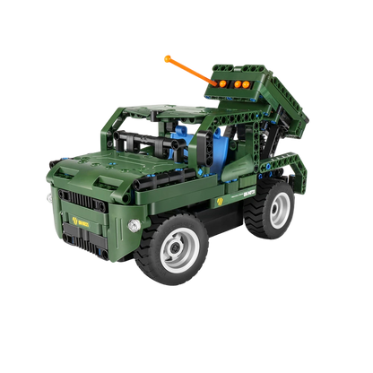 iM.Master 動力裝甲遙控火箭發射器2合1遙控車 - 男孩專用遙控車，兒童玩具與高仿真模型完美結合(8021)